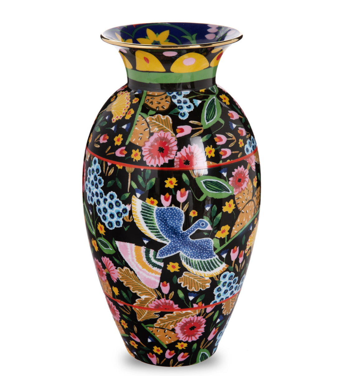 Amphora Vase. Colombo Nero in Porcelain