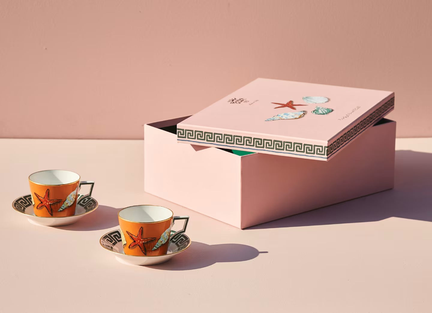 TEA SET FOR TWO - ROCK ORANGE