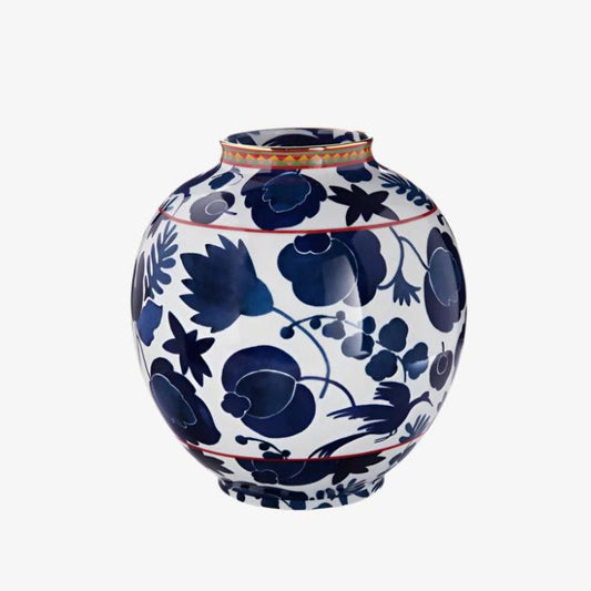 Bubble Vase - Wildbird Blu in Porcelain