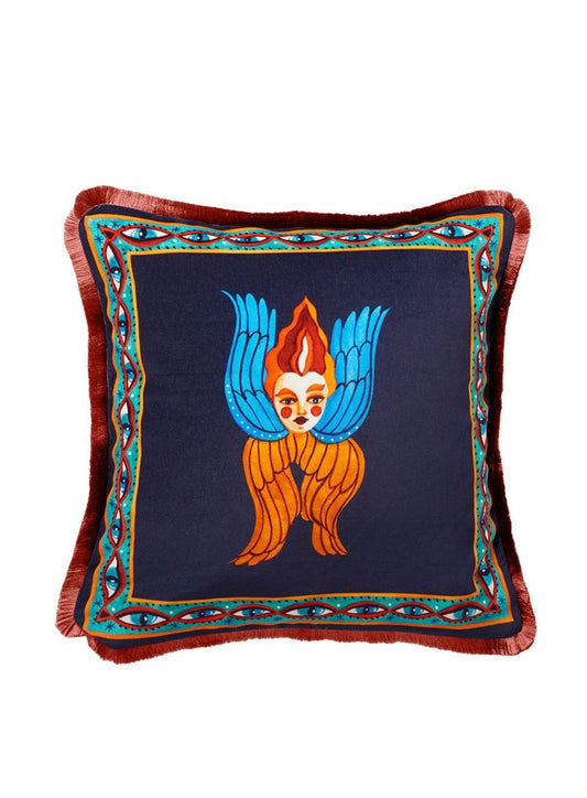 Angel in Cotton Velvet Cushion (48X48)